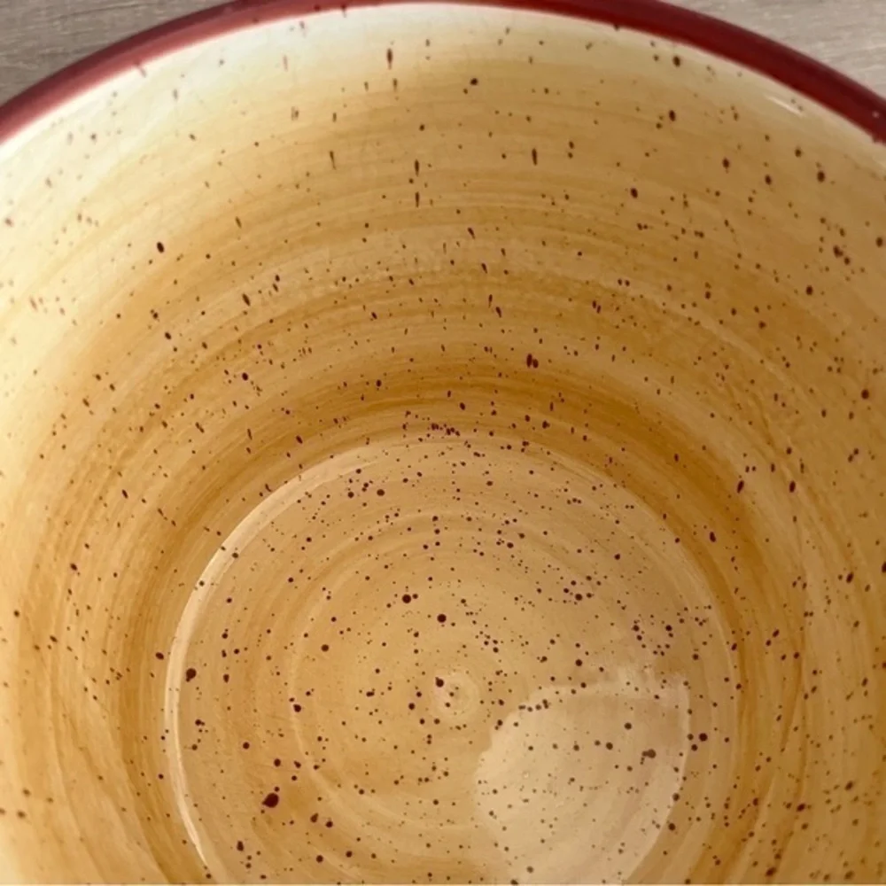 Pfaltzgraff Evening Sun Coupe 2 Cereal Bowls‎ 6" Red Yellow Sunflowers Retired - Picture 4 of 12